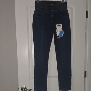 Mi High Rise Women's Jeans in Deep Blue